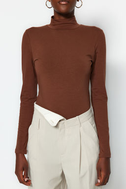 Kahverengi Bal?kc? Yaka C?tc?tl? Orme Body TWOAW21BD0008