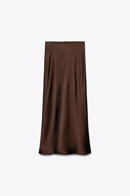 SATIN MIDI SKIRT - Zara фото 14