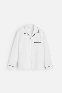 CONTRAST PYJAMA SHIRT - Zara фото 6