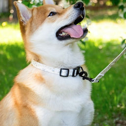 Набор Мрамор, застёжка - фастекс, поводок 2 м и ошейник 28-46 см - Пушистое счастье фото 11