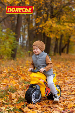 Каталка-мотоцикл МХ (жёлтая) - Полесье фото 8