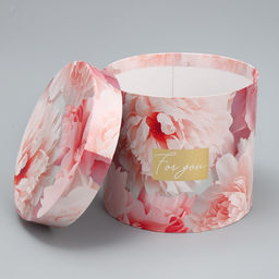 Набор коробок для цветов 4 в 1, упаковка подарочная, Нежные цветы, 14?14?13 см - 20?20?17.5 см