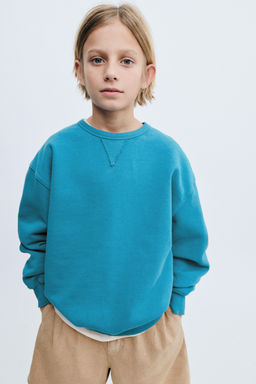 STORIESZ - SUDADERA FELPA CREW NECK / Azul claro