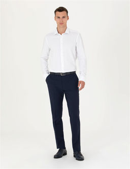 Beyaz Slim Fit Uzun Kollu G_mlek