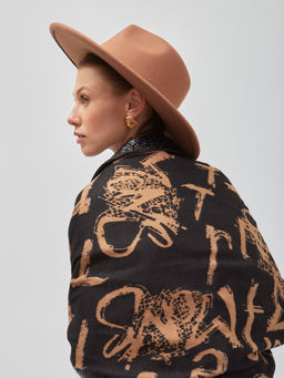 В составе шерсть и кашемир! теплый двусторонний палантин - Tantino фото 3