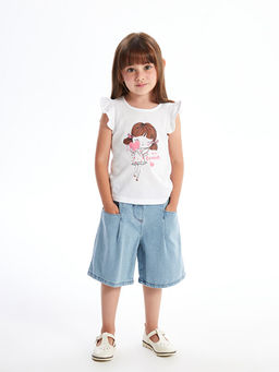 Beli Lastikli Basic K?z Bebek Jean ?ort