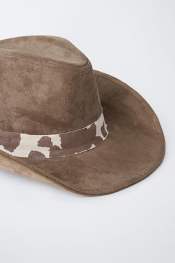 SOMBRERO COWBOY ESTAMPADO ANIMAL / Marr?n - Zara фото 3