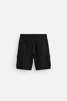 DENIM CARGO BERMUDA SHORTS - Zara фото 18