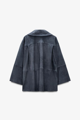 LIMITED EDITION SUEDE LEATHER POCKET SHIRT - Zara фото 13