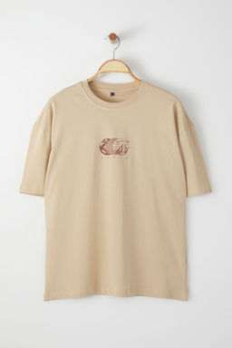 TRENDYOL MAN Siyah Oversize/Genis Kesim Bask?l? %100 Pamuklu T-Shirt TMNSS23TS00261 - Trendyolmilla фото 37