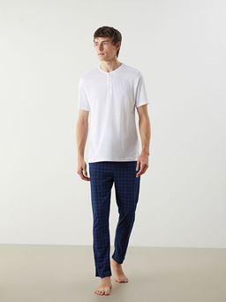 Standart Kal?p Ekose Erkek Pijama Alt