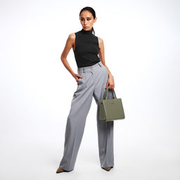 Сумка женская тоут TEXTURA на молнии, 22×11×22 см, зелёная