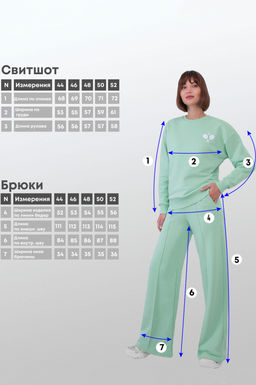 Арт.2525 Костюм с брюками женский 44-52 (5 шт) Цвет:верх-олива,низ-олива - Калинка фото 5