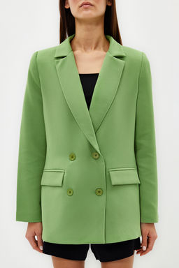 TRENDYOLMILLA Antrasit Regular Astarl? Dugme Detayl? Dokuma Blazer Ceket TWOAW21CE0264  фото 4