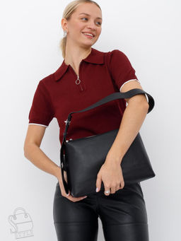 Сумка женская кожаная 8017-2S black Velina Fabbiano-Safenta