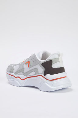 Trendyol Shoes Gri Kontrast Renk Bloklu Kad?n Kal?n Taban Spor Ayakkab? TAKSS25SN00002 - Trendyolmilla фото 7