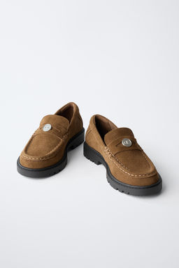CHAMPION ® X ZARA LEATHER LOAFERS  фото 3