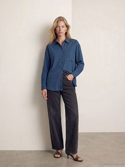 ?izgili Modal Kar???ml? Kad?n G?mlek