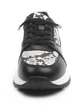 03-A847-10 BLACK Кроссовки женские (натуральная кожа)