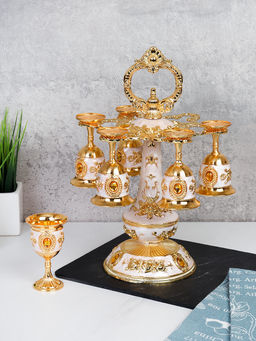 Рюмки на подставке 7 предметов / G-933 /уп 48/ - Галеонтрейд фото 2