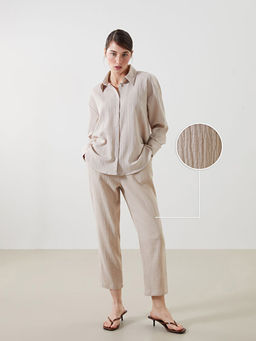 Beli Lastikli Dokulu Kad?n Pantolon