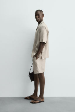 100% LINEN RELAXED FIT SHIRT - Zara фото 12