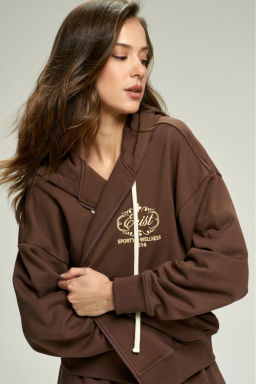Худи ZIP Wellness Brown - Erist store фото 5