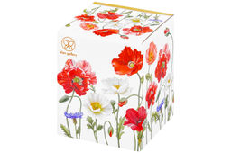 Банка д/хранения 650 мл 10*10*12,5 см Маки с деревянной крышкой с силикон.уплотн. NEW BONE CHINA - Elan gallery фото 14