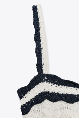 CONTRAST RUFFLE TOP - Zara фото 5