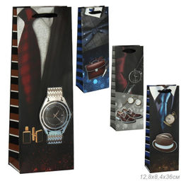 Пакет подарочный 36х12,8х8,4 / C183 /уп 12/720/под бутылку микс