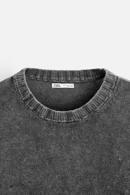 TEXTURED WASHED SWEATER - Zara фото 25