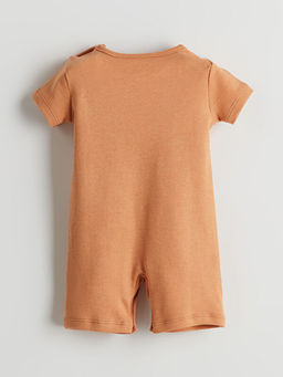 Bisiklet Yaka Bask?l? Erkek Bebek Tulum