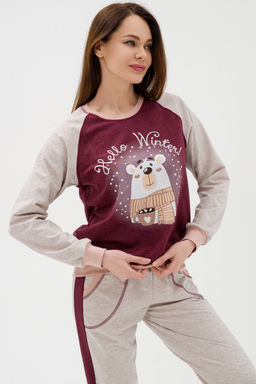 Костюм женский из футера Гамми бордо - Амадэль фото 23