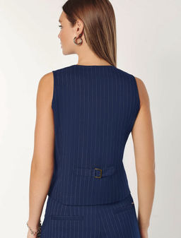 Жилет из костюмной ткани - Vilatte фото 4