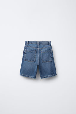 RELAXED FIT BAGGY DENIM BERMUDA SHORTS - Zara фото 2