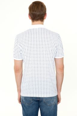 U. S. Polo Assn Мужская белая футболка с воротником-поло - U.s. polo assn фото 4