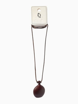 Кулон на шнурке стиль "Бутылёк", 90см, цвет коричневый