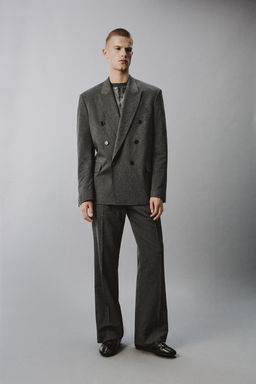 BLAZER CRUZADA TRAJE  RAYA DIPLOM?TICA / Gris