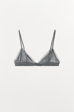 POINTELLE FLORAL TRIANGLE BRALETTE - Zara фото 8