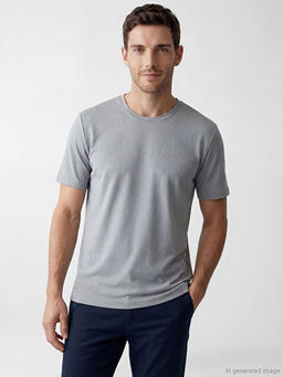 %100 Pamuk Regular Fit Basic Ti??rt