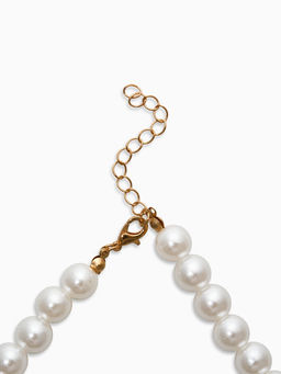 Бусы жемчужные "Вишня", цветные в золоте