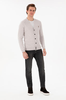 Мужской камень Melanj Basic Knitwear Cardigan Cardigan Скидка в корзине - U.s. polo assn фото 4