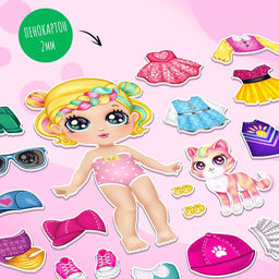 Магнитная игра Малышка с питомцем, в коробке - Happy valley фото 5