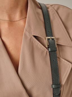 Сумка кожаная на плечо Deboro 30790 темно-зеленый