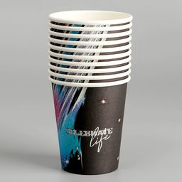 Цена за 10 шт. Стакан бумажный Праздник, 250 мл - Страна карнавалия фото 2