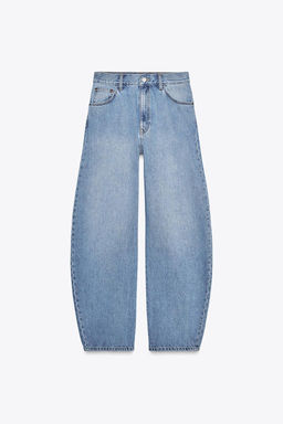 TRF CURVE TAPERED HIGH-WAIST JEANS - Zara фото 6