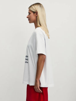 Футболка оверсайз с принтом / Zarina  фото 5