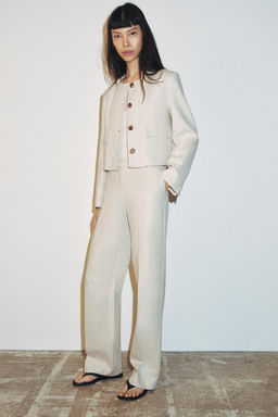 BLAZER TEJIDO R?STICO / Beige claro - Zara фото 14