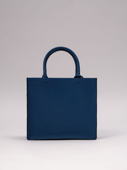 Сумка кожаная Azaro 30586 синяя гуашь