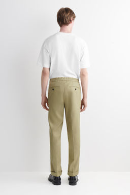 PANTAL?N DE LINO Y ALGOD?N SLIM FIT STRAIGHT LEG - H&m фото 6